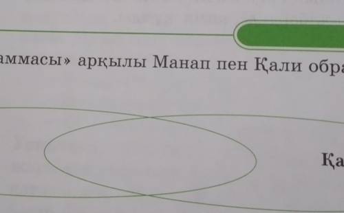 1.«Венн диаграммасы» арқылы Манап пен Қали образдарын салыстырыңдар.​