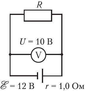 На рисунке представлена электрическая цепь состоящая из источника тока резистора и амперметра