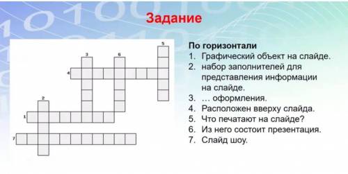 решить крассворд по информатике