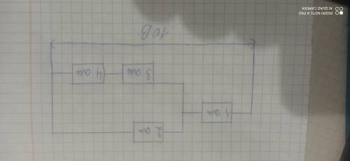 Найти I1, I, I2, I3, I4. (Сначало узнать R, R2 и др)