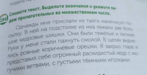 Спишите текст Выделите окончания и укажите падеж прилагательных во множественном числе однажды мне п