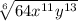 \sqrt[6]{64 {x}^{11} {y}^{13} }