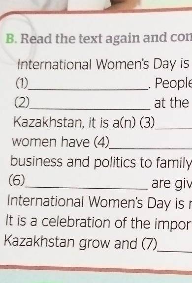 International Women's Day is celebrated all over the world on (1).People began celebrating this day(