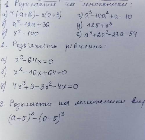 7 класРозкладання на множники ів​