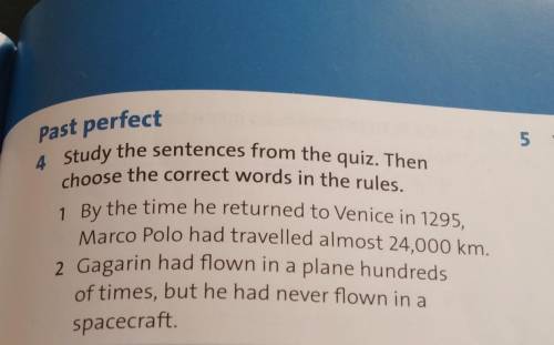 Study the sentences from the quiz . Then choose the correct words in the rules​