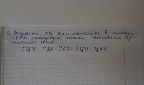 Які амінокислоти в молекулі і рнк закодовані такими трипатми азотистих основ. ГЦУ ГАА УАУ УЦУ ЦАА​