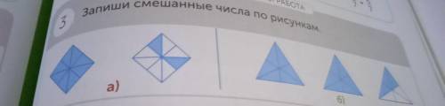 запиши смешанные числа по рисункам. Начерти числовой луч и отметь на нем получившиеся смешанные числ