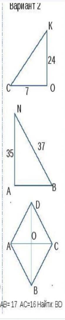 решить тест по геометрии 8 класс, только 2 вариант! ​