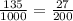 \frac{135}{1000}=\frac{27}{200}