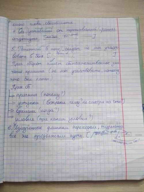 ко всем что сдесь написано нужно написать по 4 примера последними 4 предложения отдельные примеры к