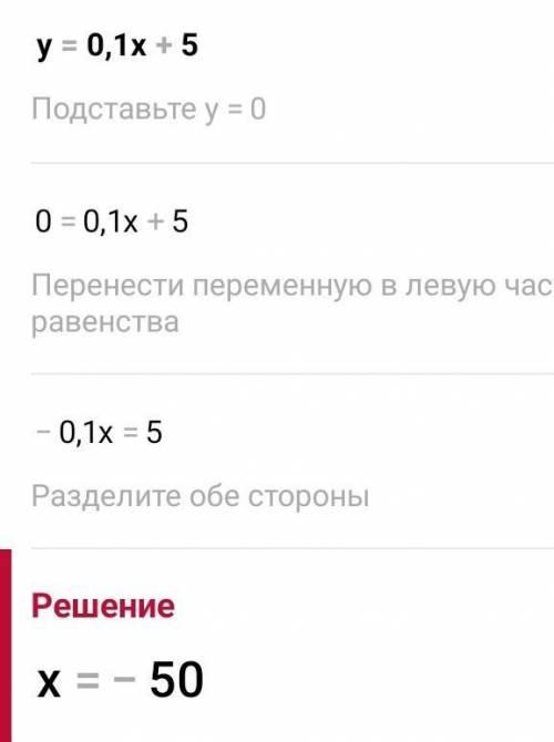 Функція задана формулою у=0, 1х+5.Для зазначення аргумента, що дорівнює 10;50;120. Знайдіть відповід