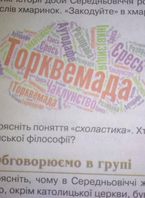 скласти розповідь християнська церква в 11 - 15 столітті спираючись на зміст слів першої хмаринки​