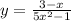 y = \frac{3 - x}{ {5x}^{2} - 1}