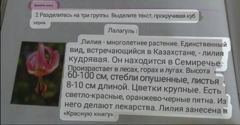 Прочитайте и переводите текст и заполните таблицу каждый ряд по своему тексту первый ряд текст-Лагүл