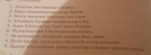 4-тапсырма. Көптік жалғауы қате жалғанған сөйлемдерді табылар. Себебітүсіндіріңдер.​