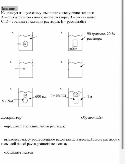 с химией , всё в на картинке