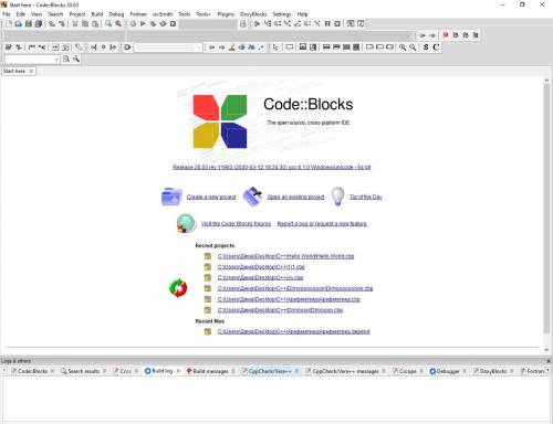 Как открыть окно для написания программы. Через open files ничего не происходит.