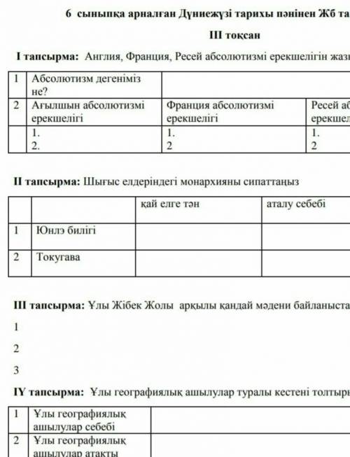 2тапсырма . Шығыс елдеріндегі монархияны сипаттаңыз .​