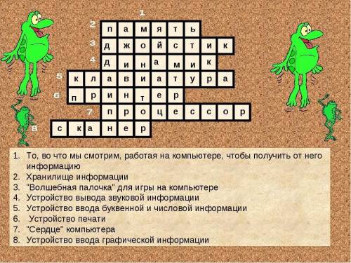 Кроссворд на тему компьютер​