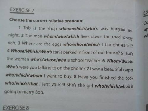 1. Complete the sentences with present simple or will 2.Choose the correct relative pronoun