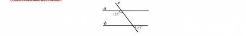 Задача 1. Используя информацию на рисунке, определите, параллельны ли прямые a и b или нет. Обоснова