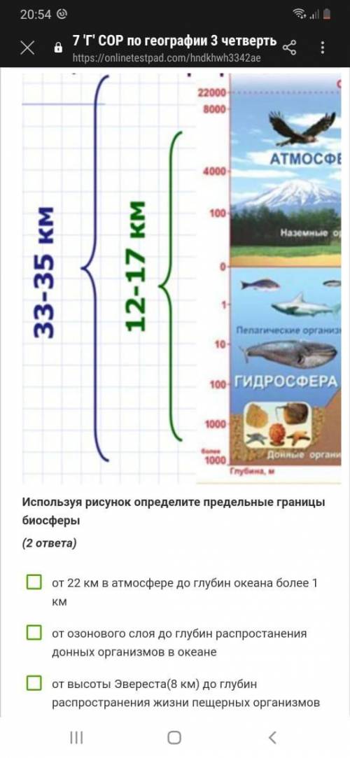 используя рисунок определите предельные границы биосферы. 2 ответа.Только правильно, а иначе бан и в