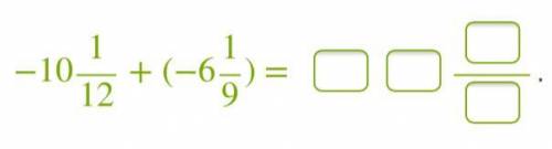 Сложи отрицательные смешанные числа (Сначала запиши знак + или −, затем целое. Если это необходимо,