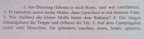 Gebrauchen Sie die in Klammern stehenden Verben im Präteritum.​