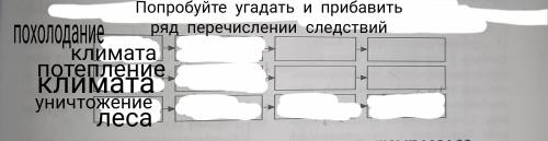 нужно до вечера. Попробуйте угадать и добавить ряд перечислении следствий. Похолодание климата ➡️