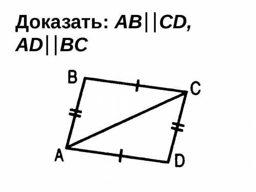 Дано:ad=bc,ab-cd доказать:ad=bc