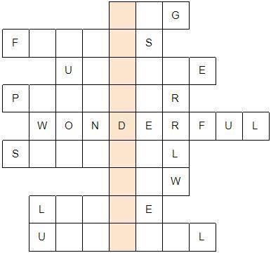 Do the crossword and find out what the Secret Word is. 1 пропуск = 1 буква все слова в кроссворде -