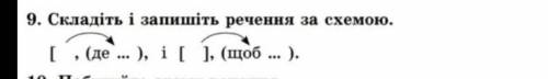 Складіть, і запишіть речення за схемою​