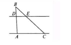 Докажите подобие и и решите задачу. Дано: DE||АС; BD = 3,1 см, BE = 4,2 см, ВА = 9,3 см, ВС = 12,6 с