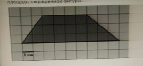 На клетчатой бумаге с клетками 1 смх1 см, изображена фигура. НайдитеПлощадь закрашенной фигуры​