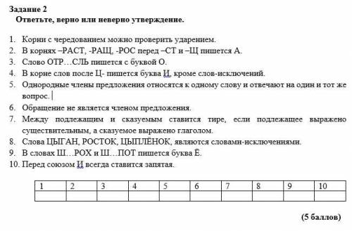 ЭТО СОЧ Задание 2 ответьте, верно или неверно утверждение. 1. Корни с чередованием можно проверить