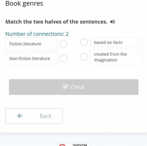 Book genres Match the two halves of the sentences​