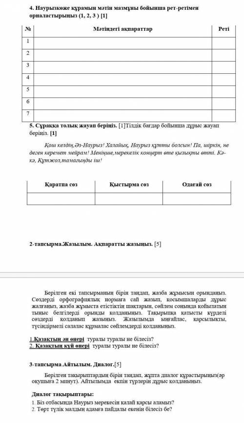 Табиғат бастауы су ғой. Сусыз тіршілік болмас. Сондықтан Наурызкөженің де негізі су болып табылады.Қ