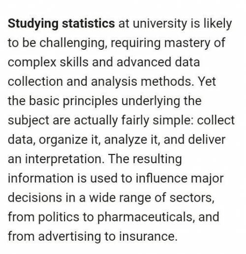 Who knows statistics subjet?​