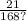 \frac{21}{168?}