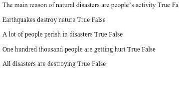 Task1Read and text and mark the sentences True or False.​