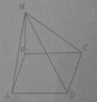 Задача из вершины B прямоугольника ABCD восстановлен перпендикуляр MB к плоскости прямоугольника Рас