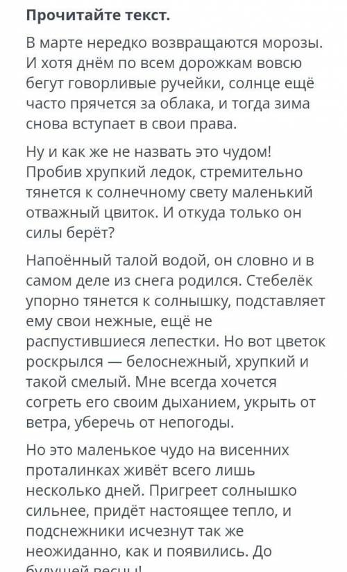 ответить на вопросы по тексту 1 озаглавь текст 2 определи тему текста 3 определите основную мысль те