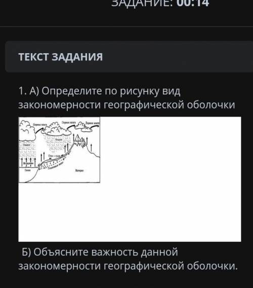 А) определите по рисунки вид закономерности географической оболочки​