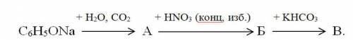 Дана цепочка превращений: Укажите молярную массу (г/моль) органического вещества В. Варианты ответов