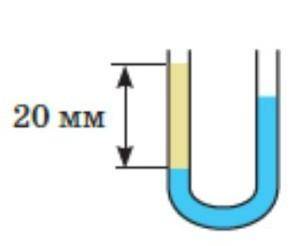 На рисунку зображені сполучені посудини. Спочатку в ці посудини налили воду. Потім поверхводи в ліве