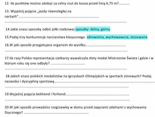 ￼proszę odpowiedz na pozostałe pytania