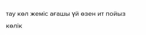 Составить по каждой картинке предложение. 7-тапсырма. Өлеңде аталатын заттардың суретін тап. Олар ту