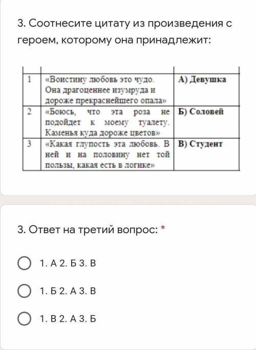 Соотнесите цитату из произведения с героем, которому она принадлежит ​