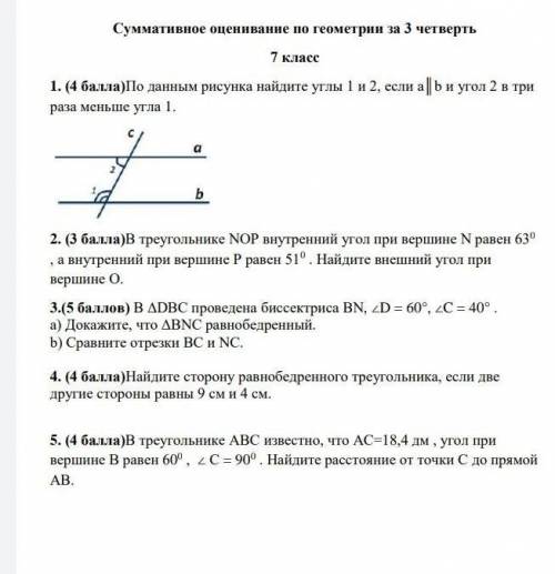 Соч по геометрии последний задания ​