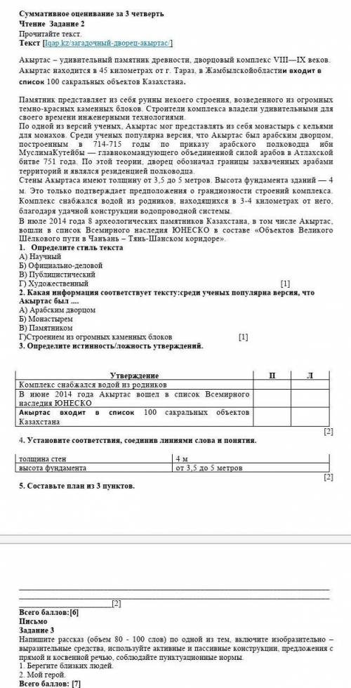 СОР ПО РУССКОМУ ЯЗЫКУ И ЛИТЕРАТУРУ 6 КЛАСС​